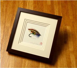 サーモンフライの高級額装入り